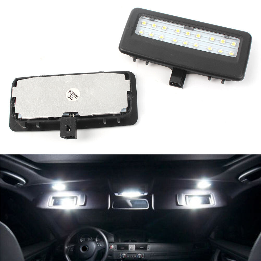 for Bmw F10 F11 F07 F01 F02 F03 2x Error Free LED SMD vanity mirror visor light