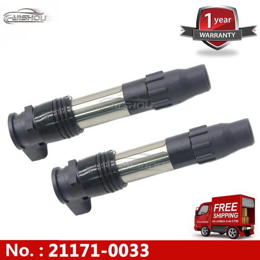 Ignition coil 21171-0033 for Kawasaki 300 650 1000 and -X 300 650 models. new.