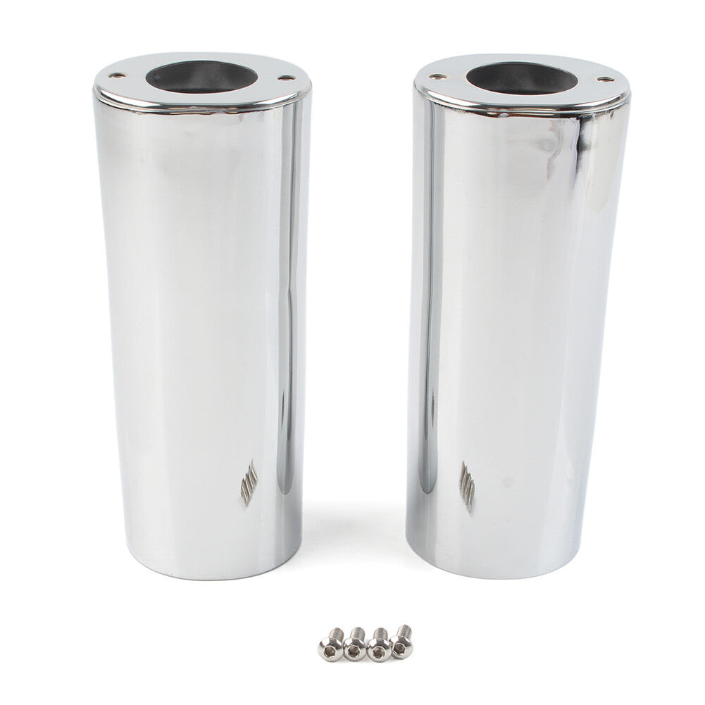 Smooth 2 Extended Fork Slider Covers Fit for Harley Street Glide Road King Softail