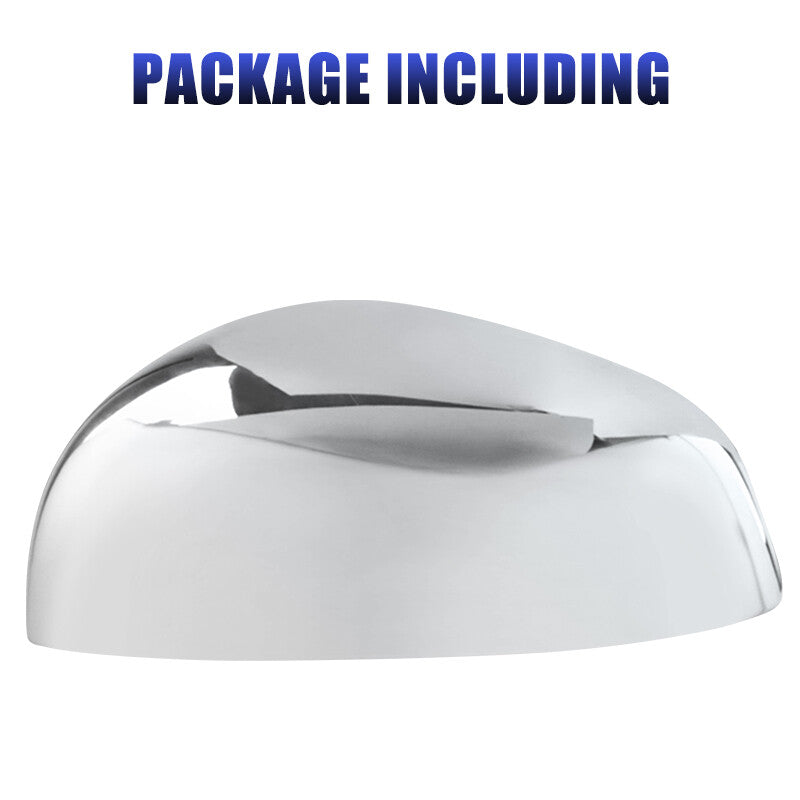 Left Driver Side Rearview Mirror Cover Cap Chrome Fit for Smart Fortwo 2015-2024