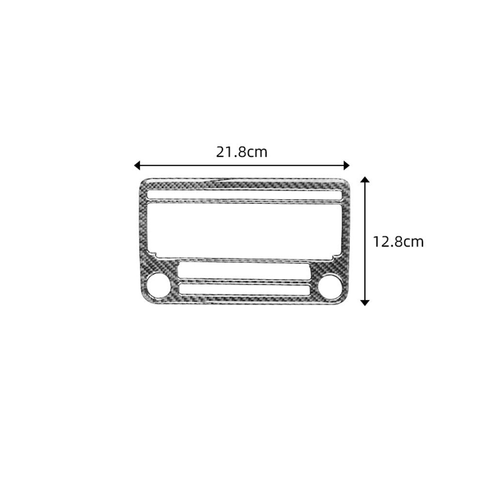 Carbon Fiber Radio Without Navigation Trim for Volkswagen for Jetta Sedan 2011-2014