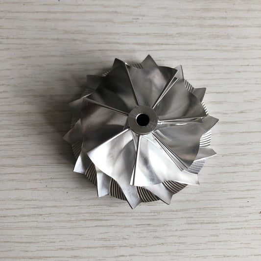 K16 7+7 blade, 54.64/71.00mm, overall height: 30.00mm, billet compressor wheel