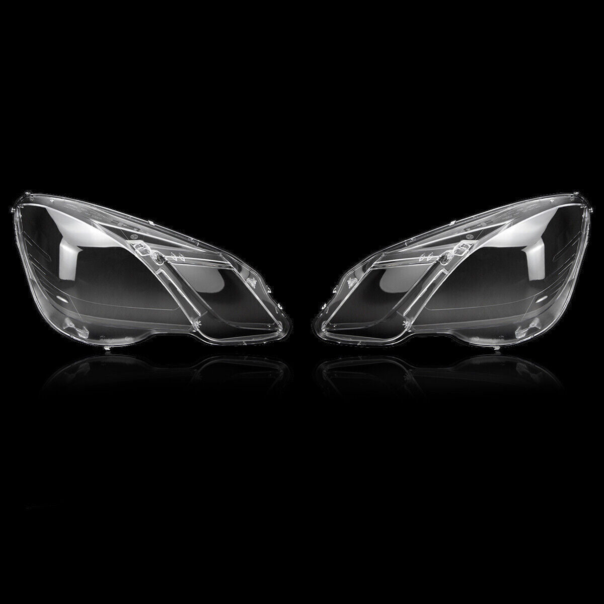 2¡Á F¨¹r for Mercedes-Benz E Class W212 2009-2012 Scheinwerferglas Abdeckung L+R NEU