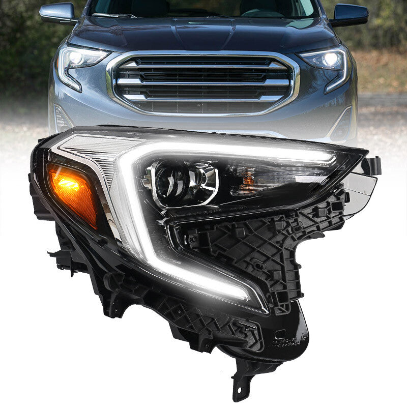 For 2018-2021 for GMC Terrain HID/Xenon w/LED DRL Projector Headlight Passenger RH