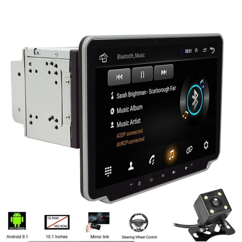 MP5 Car Stereo Player Rotatable Double 2DIN 10.1in Android 9.1 In-Dash Camera