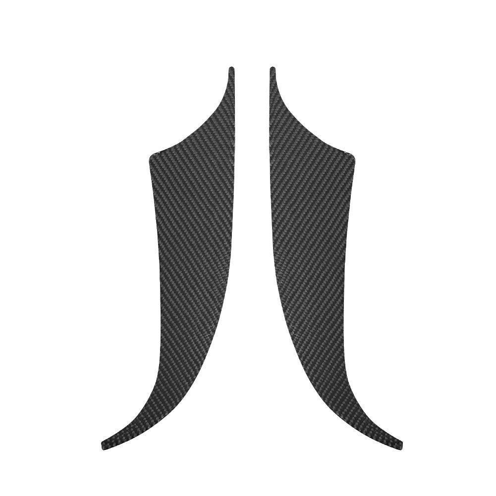 2Pcs Carbon Fiber Front Door Door Panel Cover Trim for KIA Cadenza 2014-2016