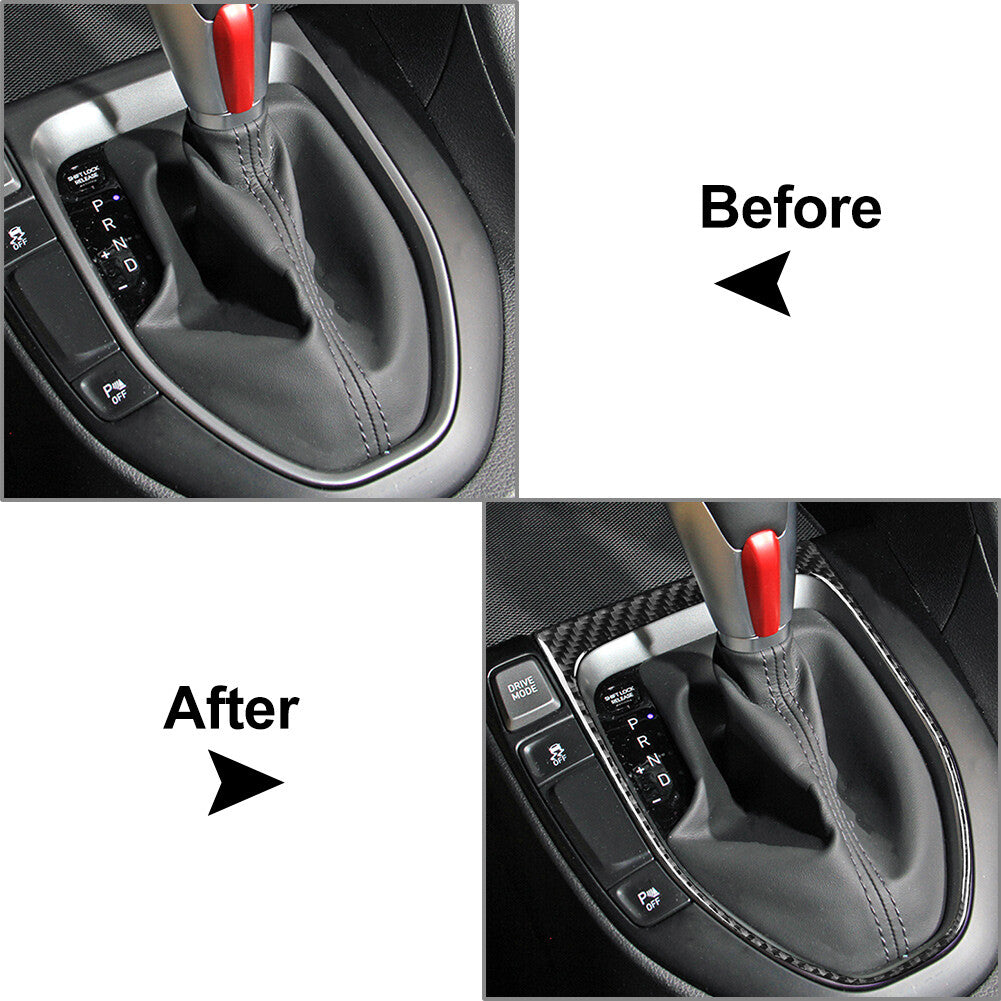 Carbon Fiber Gear Shift Frame Cover Trim for Hyundai for Veloster JS N 2019-2023 19