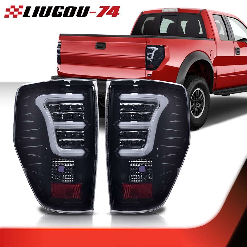 Suitable for 2009-14 for Ford F150, chrome exterior, full LED taillights, brake lights, parking lights.