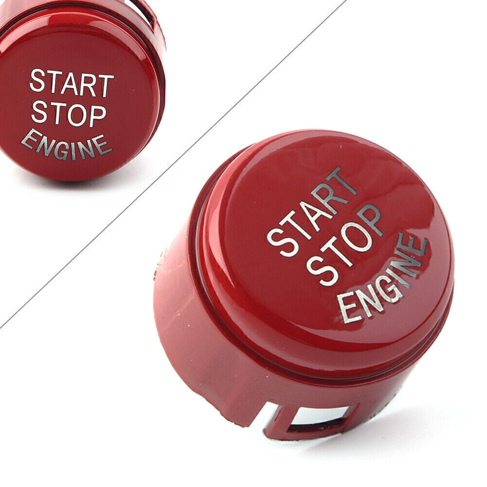 Engine Start Stop Switch Button Cover Without OFF Fit for BMW F10 F15 F16 F22 Red