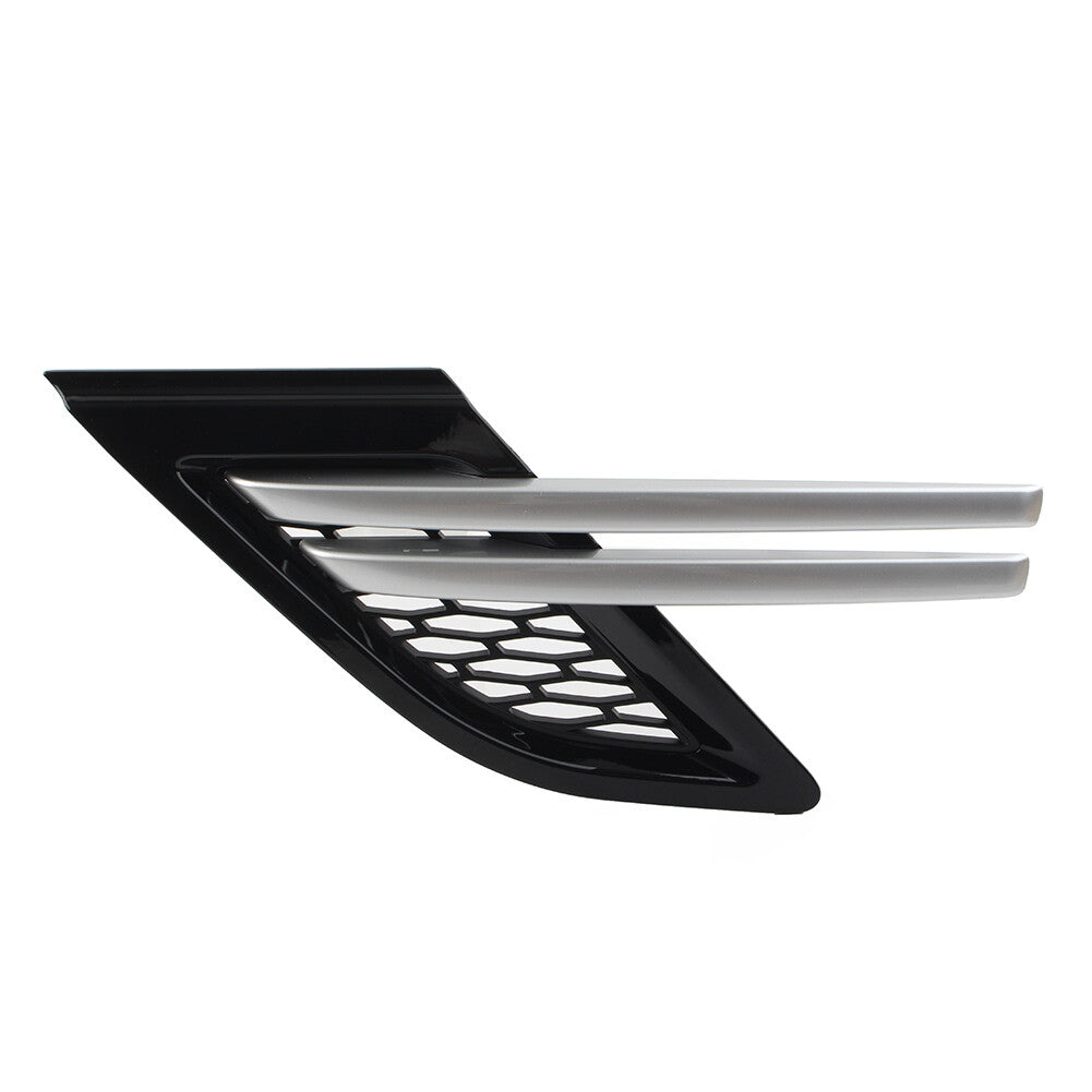 Trim Front Fender Air Vents Grill Left Black+Silver for Range Rover Sport 14-17