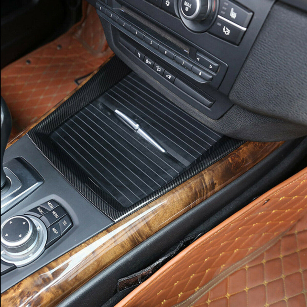 Chrome center console trim cover for BMW 3 Series G20 G21 G28 2020-2023
