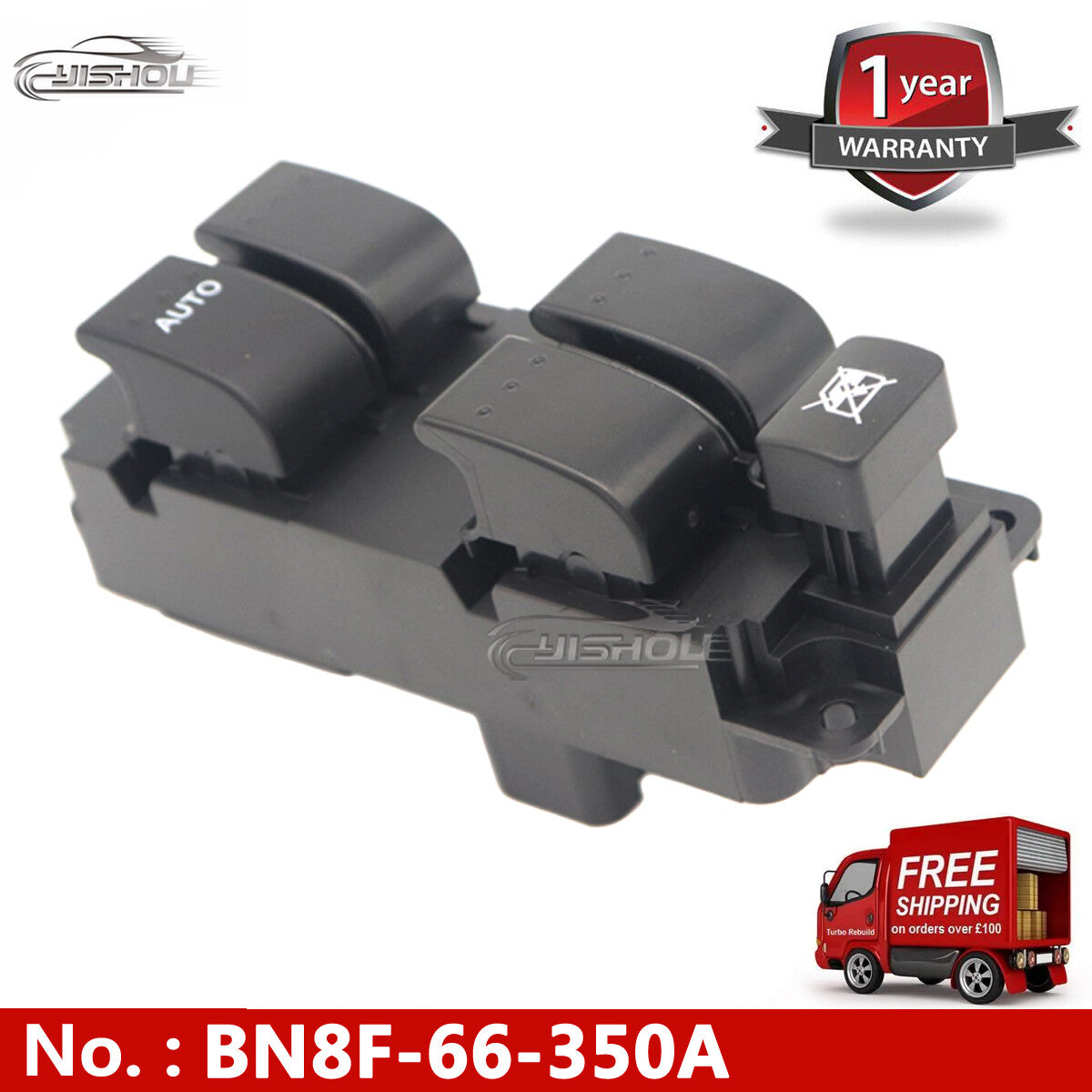 new Master Power Window door switch for 2004-2009 for Mazda 3 replacement part BN8F-66-350A