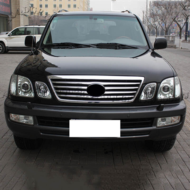 Pair Front Bumper Fog Light Driving Lamp Housing Kit for Lexus LX470 1998-2002