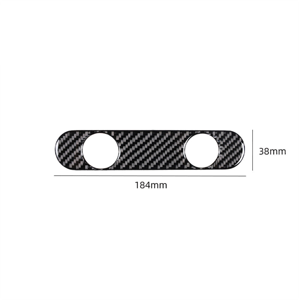 Carbon Fiber Center Cigarette Lighter Panel Cover for Ford F-150 FX4 2004-2008 B