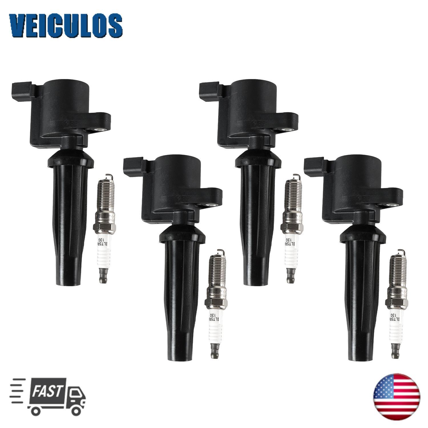 Ignition Coil  Iridium Spark Plug For 2009-2020 for Ford Fusion Escape 2.0 2.5L