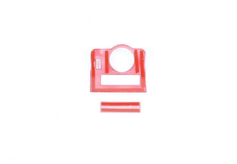 ABS Red Function Control Button Frame Trim 2pcs Fit for Ford for Mustang 2009-2014