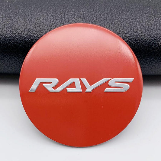 Red 4x49 mm light wheel center sticker, rim sticker, edge sticker, logo