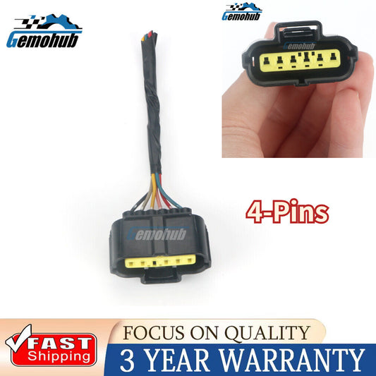 for Mazda 3 OE Fuel Pump Electronic Connector Wiring Harness Pigtail Plug 4 Pins
