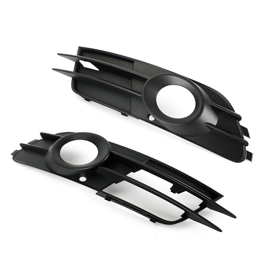 2-piece front bumper cover fog light grille for Audi A6 C7 2012-15 LRi