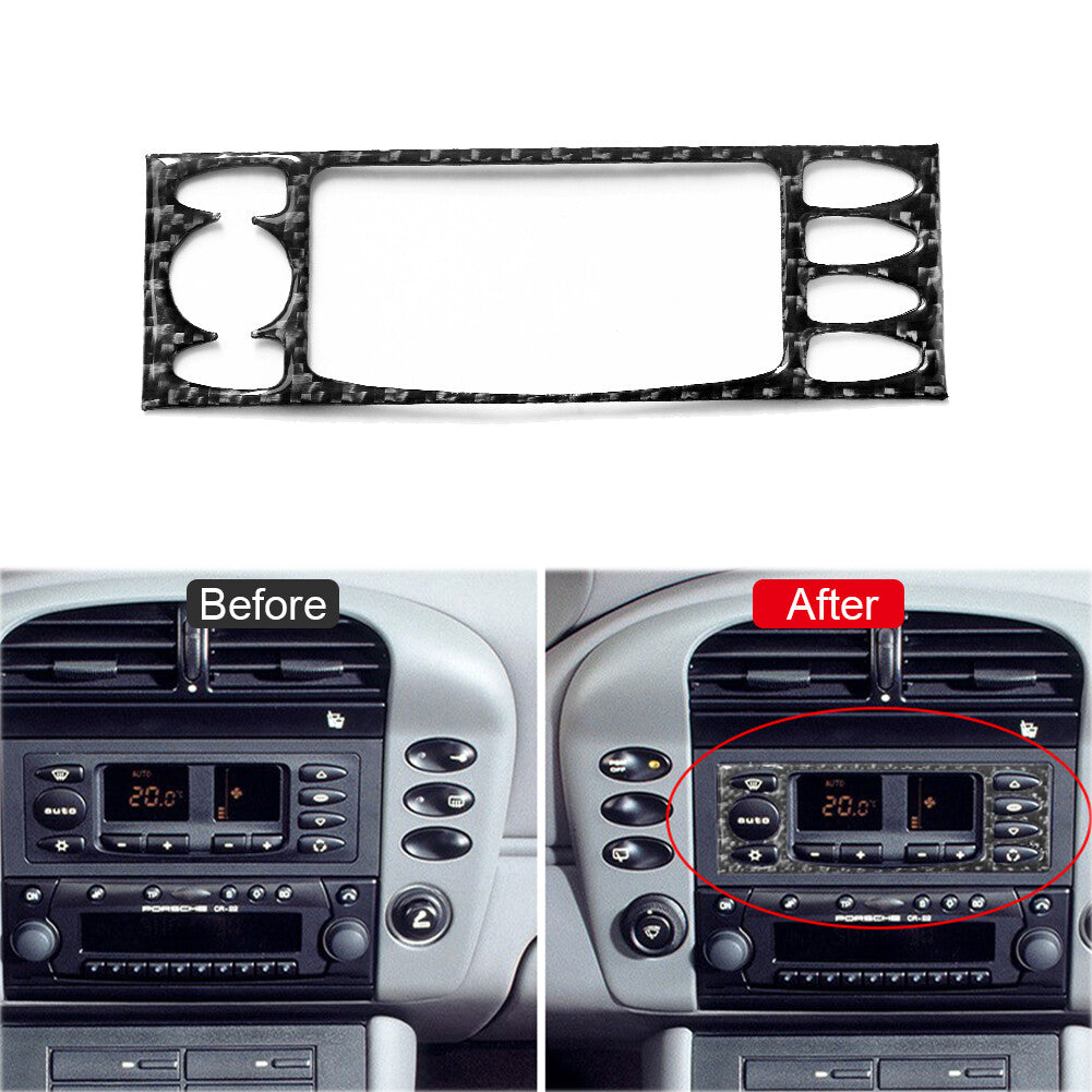 for Porsche Boxster/996 1998-2004 Carbon Fiber Interior AC Insert Cover Trim