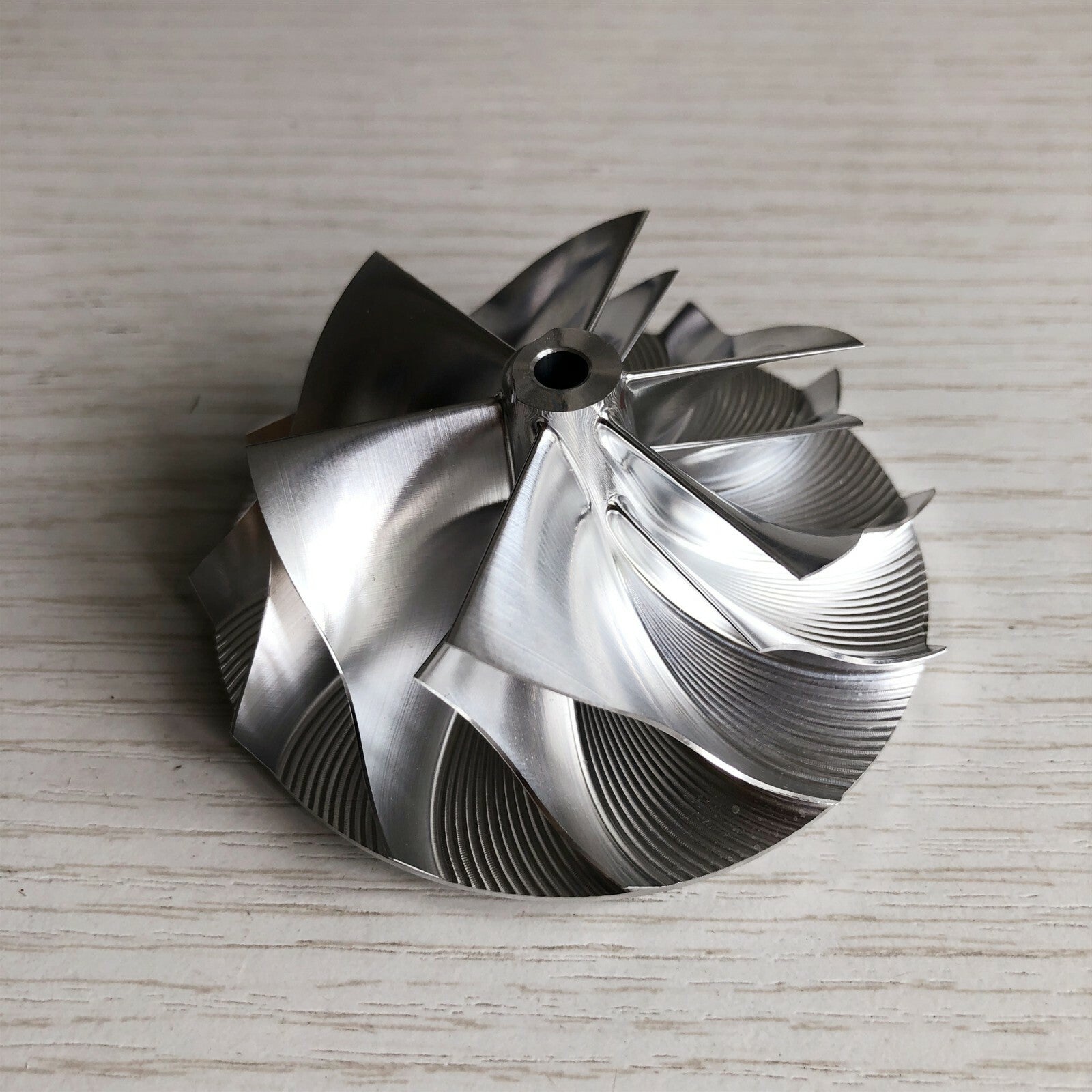 K04 54.00/70.00 mm 6+6 blade turbine milling/aluminum 2618/billet compressor wheel