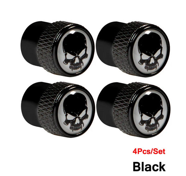4-piece car tire valve cover rod air dust cover, sky blue, suitable for Fiat for Alfa Romeo