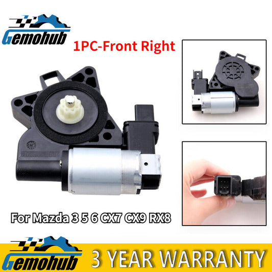 New Front Right Power Window Lifter Regulator Motor For 2006-07 for Mazda 6 Speed 6