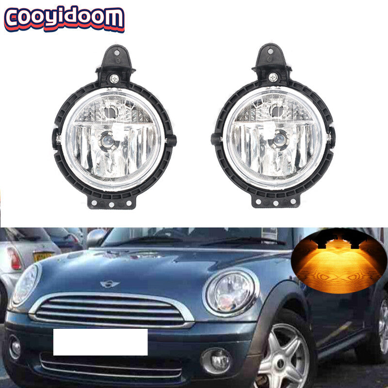 Applicable to 2006-14 for BMW for Mini Cooper R56 front bumper fog lights with bulbs (left + right -)