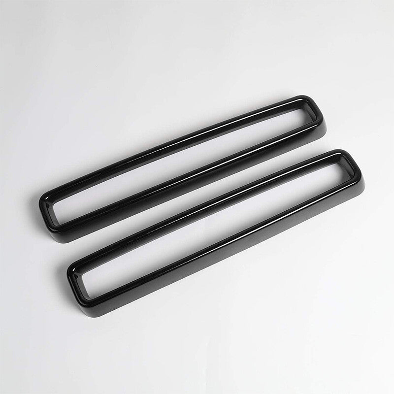 2¡ÁFront Grille Radiator Grille Inserts Grillwork Trim for Dodge for Challenger Black