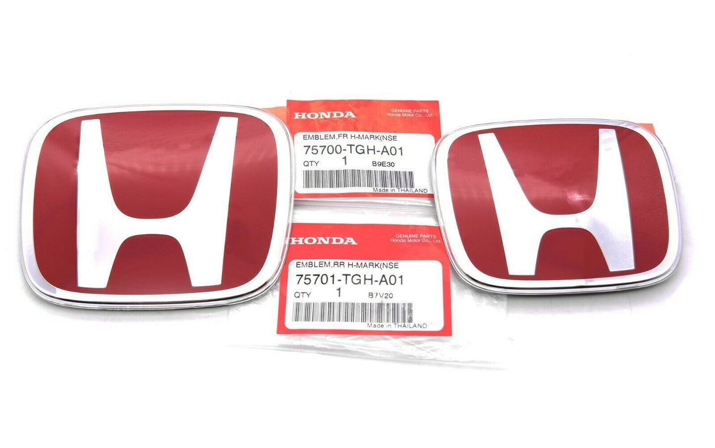 style, 2 pieces, front 75700TV8E01, back 75701TGHA01, red embroidery, ACCORD 2018+