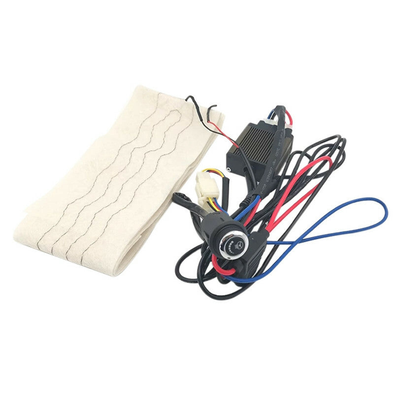 Car Steering Wheel Heating Heated Pad with 6 Gear LED Switch Steering Wheel Prot