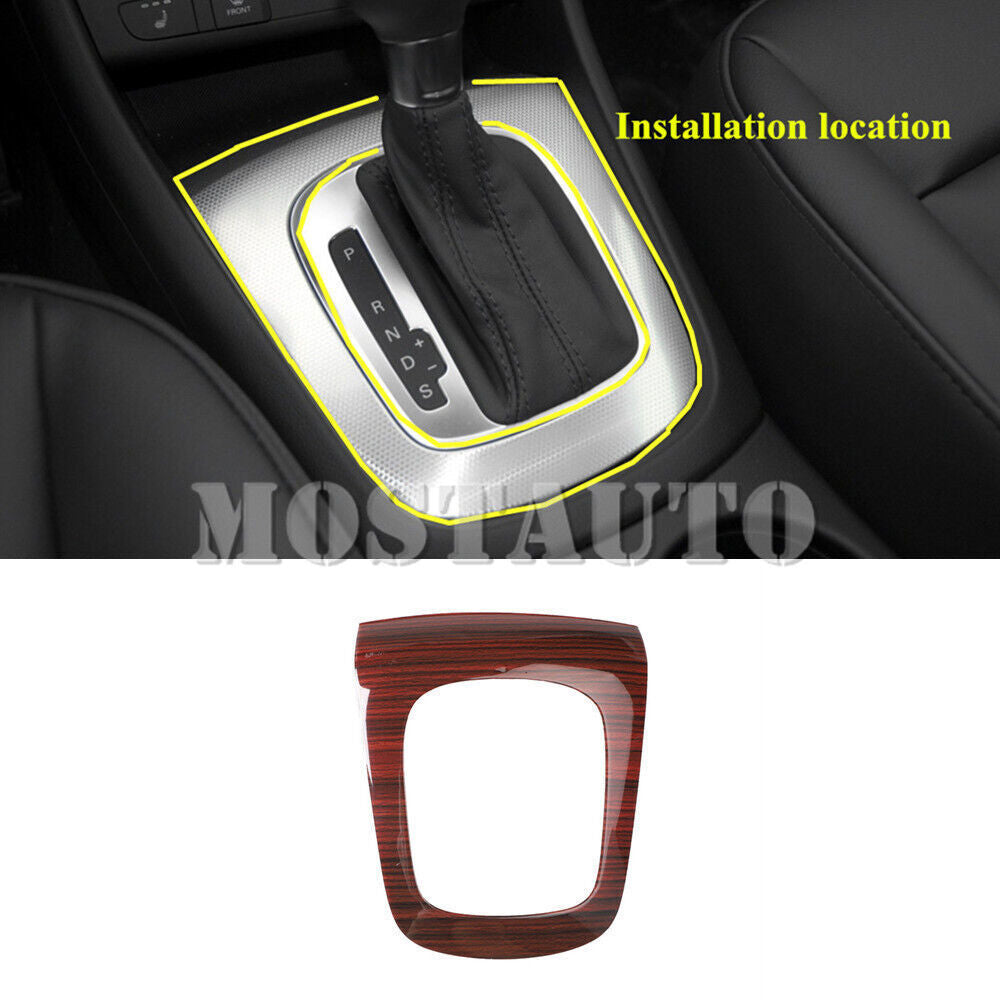 for Audi Q3 2015-2018 Wood Pattern Center Console Gear Shift Panel Trim Cover 1P