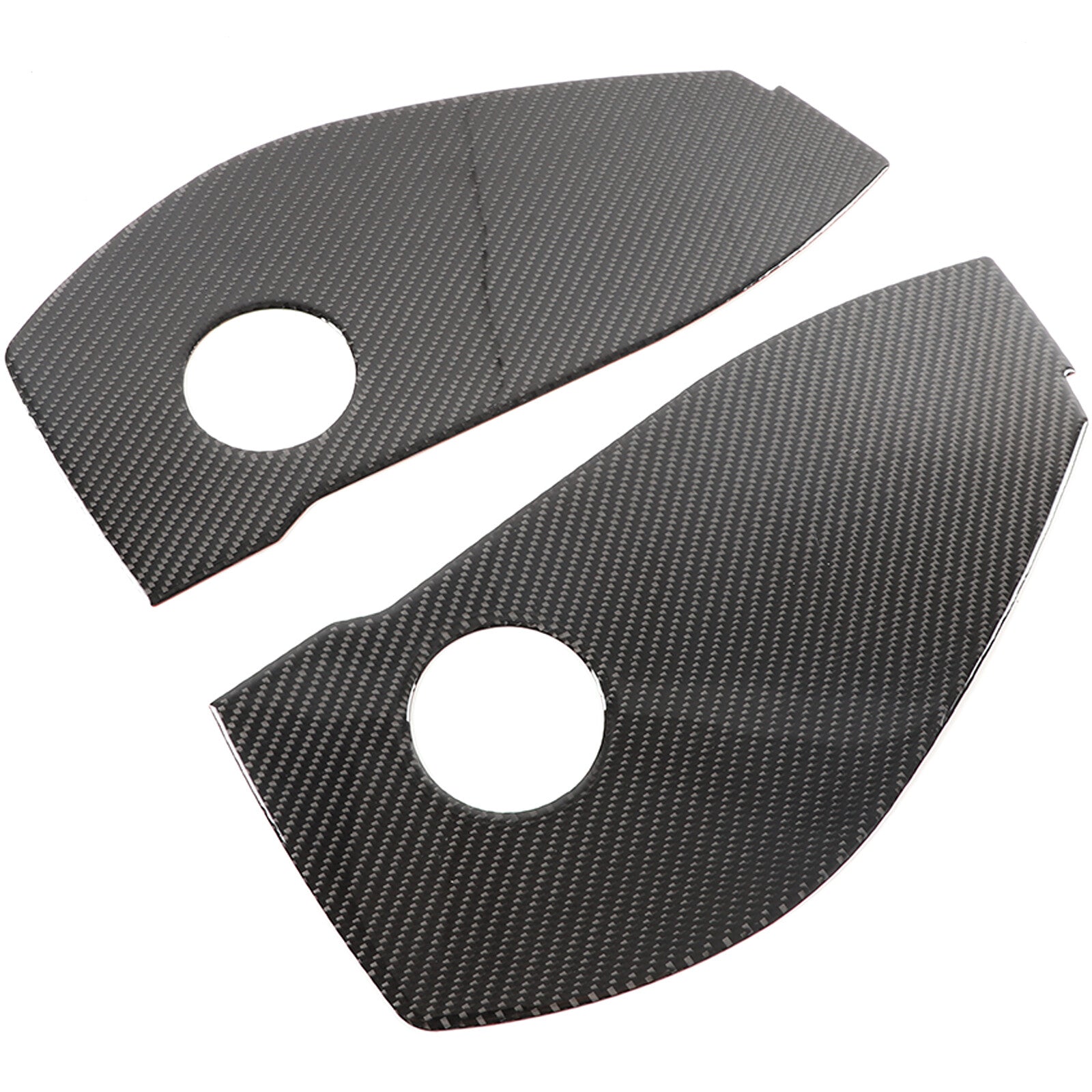 Carbon fiber Copilot instrument panel trim sticker for Toyota FJ Cruiser 2007-21