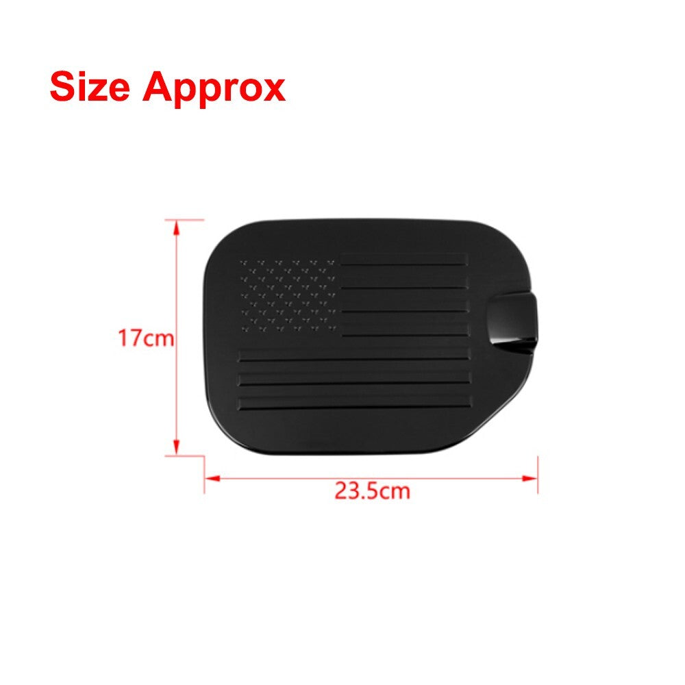 Black Fuel Filler Door Gas Tank Cap Cover Decor Trim Bezel for Ford F150 2021+