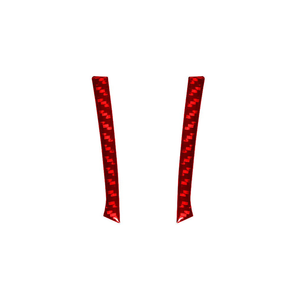 Red Carbon Fiber Audio Control Side Trim Strip for Lexus RX330 RX350 2004-2009
