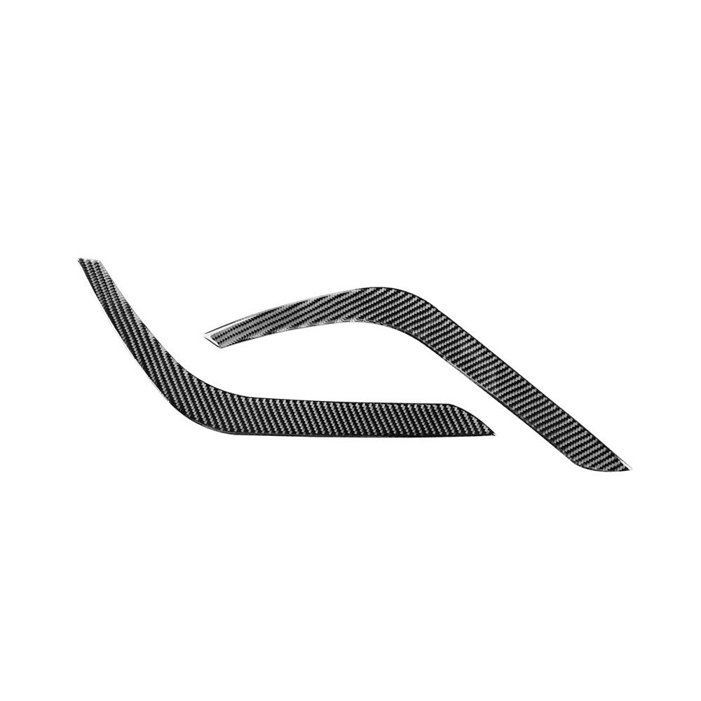 Kit For T@yota Tundr@ 2014-21 Carbon Fiber Front Headlight Eyelids Eyebrow Cover