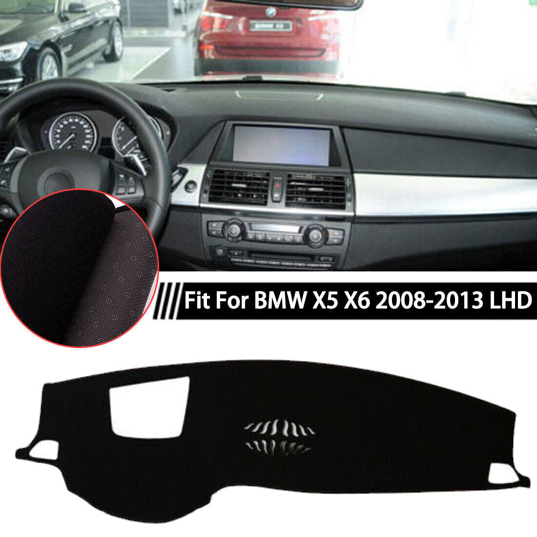1P Inner Dashboard Dash Mat Non-slip DashMat Sun Shade Pad for BMW X5 X6 08-2013