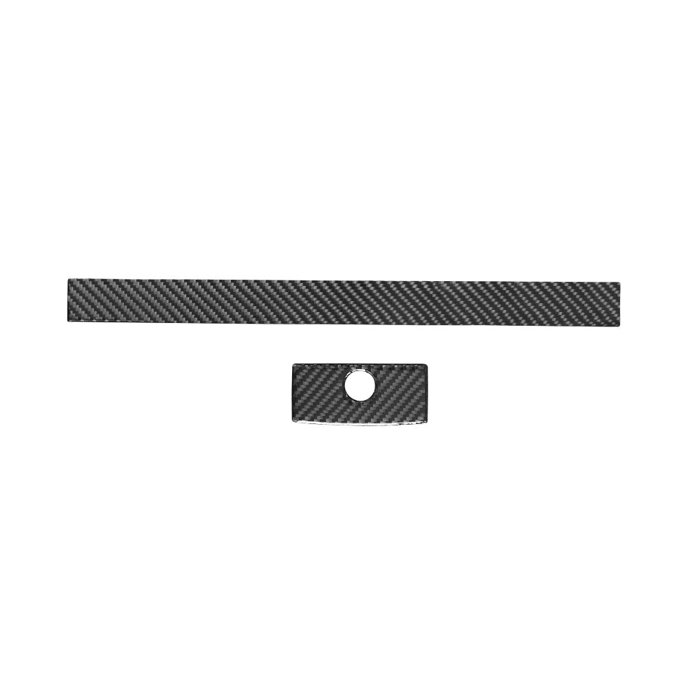 2Pcs Carbon Fiber Passenger Dashboard Cover Trim for Ford Ranger 2019-2022