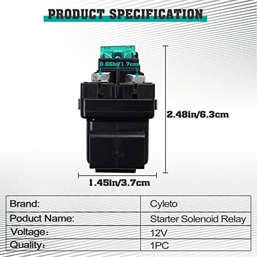 Starter Solenoid Relay for Arctic cat 500 4x4 1998-2003/375 2x4 4x4 2002/400 2x4