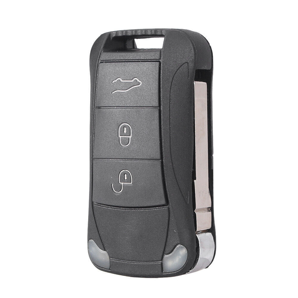 Remote Key Shell Fob Case Cover 3 Buttons for Porsche for Cayenne 2003-2011 Car