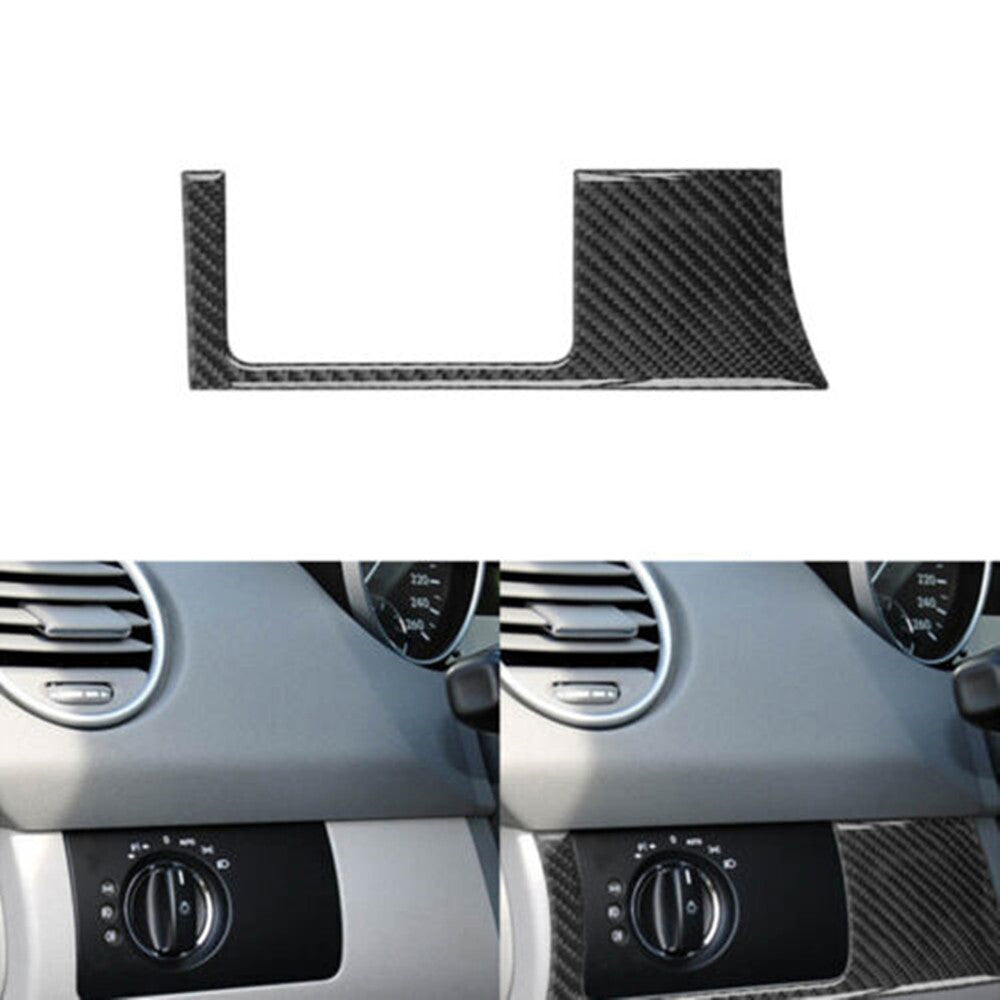 Carbon Fiber Headlight Control Outer Trim for Mercedes Benz M-class 2006-2011