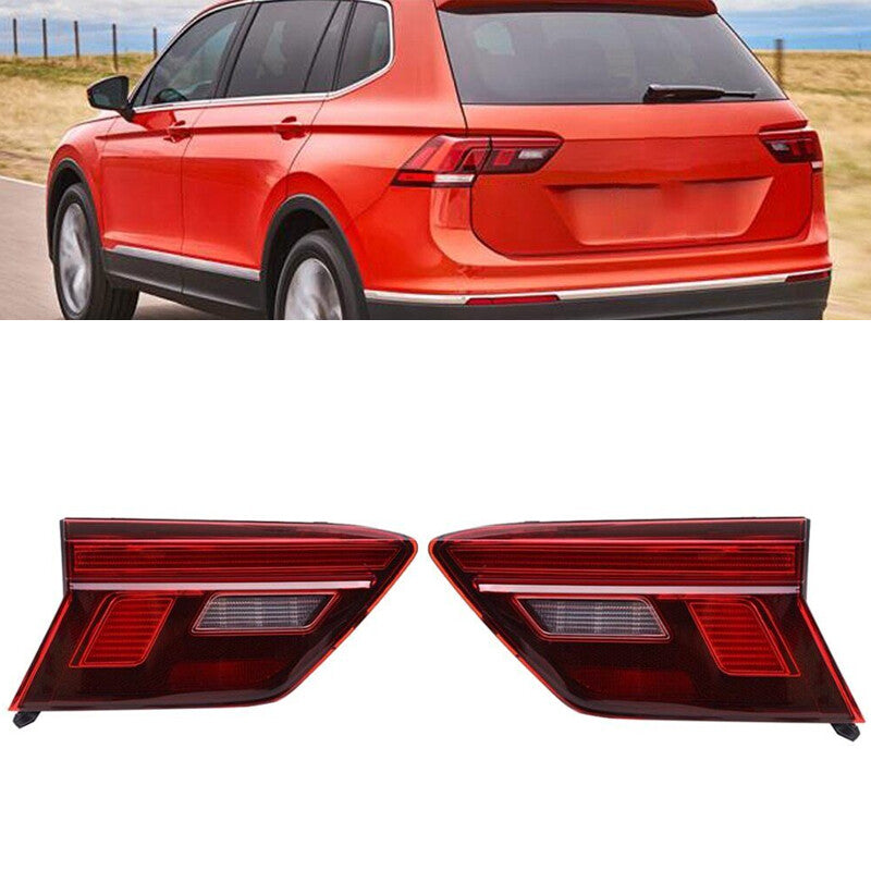 Pair for VW for Tiguan 2017-2021 Rear Bumper Inner Tail Light Brake Light