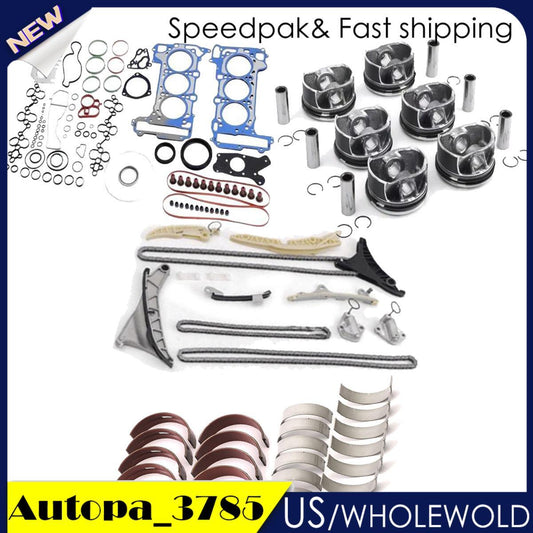 Engine Overhaul Rebuild Kit - Main Bearing Set 9A710570210 Fits for Porsche for Audi