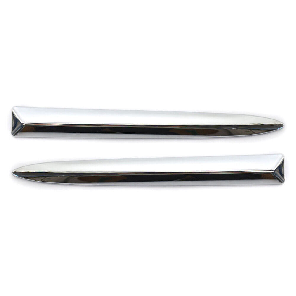 Front Bumper Upper Moulding Trim Left Right Chrome for FIAT 500 2007-2015 Pair