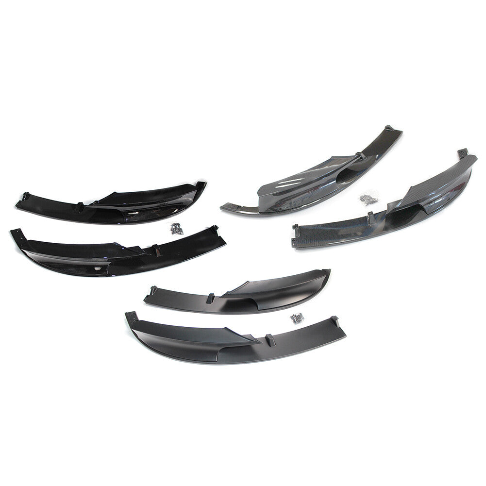 Gloss Black Front Bumper Lip Chin Spoiler Splitter for BMW F30/F31 2012-2018