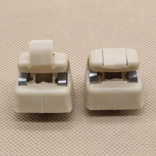2-Pack for Mercedes W123 W124 W126 W201 Beige Sunshade Clips 126-810-00-12-8412
