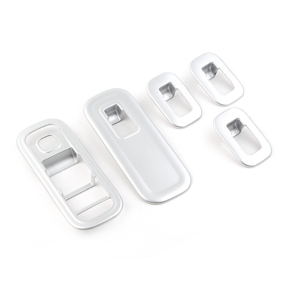 Door Window Switch Cover Trims Silver For 19 for Mercedes-Benz A-Class Left Drive