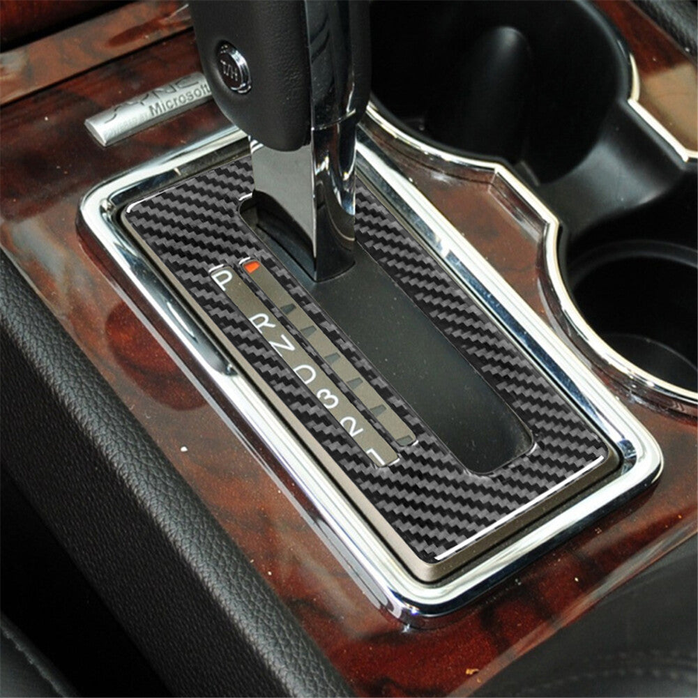 Carbon fiber Interior Gear Shift Console Trim Cover for Lincoln for Navigator 07-14