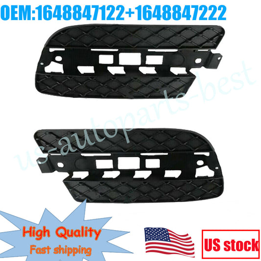 1Pair Front Bumper Fog Light Cover Left Right for Mercedes GL350 GL450 2010-2012