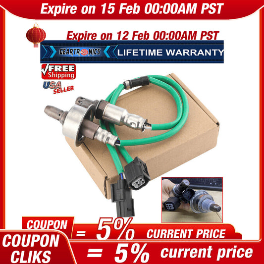 2PCS Oxygen O2 Sensor Upstream Downstream For 2007-11 for Honda Cr-V 2.4L US